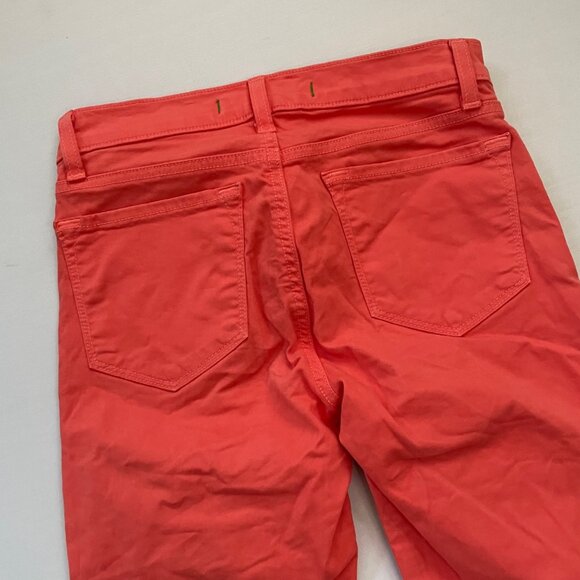 J. Brand Skinny Leg Jean Size 24 Tangerine Coral Orange Mid-rise 811k120 - Picture 5 of 10